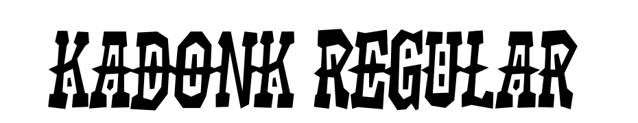 Kadonk Regular Font Download Free